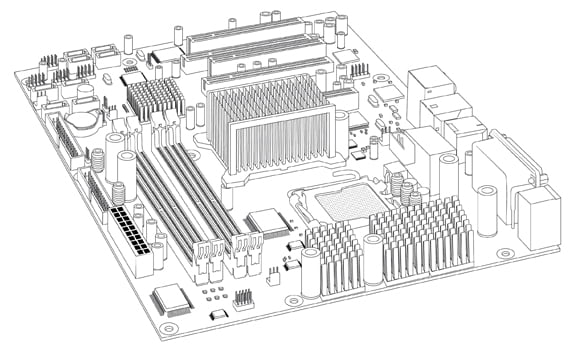 Broken Pin on a Motherboard